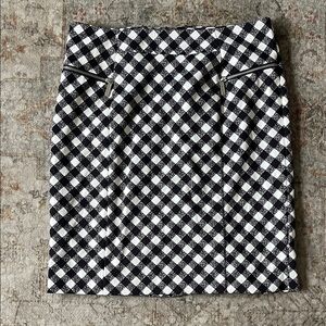 Black and White Checkered Michael Kors Skirt
